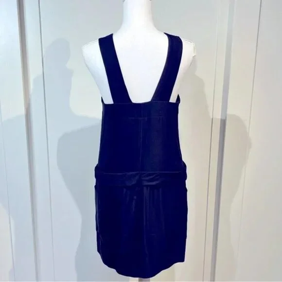 Drop Waist Ruffle Front Chunky Zip Mini Dress - Picture 3 of 5